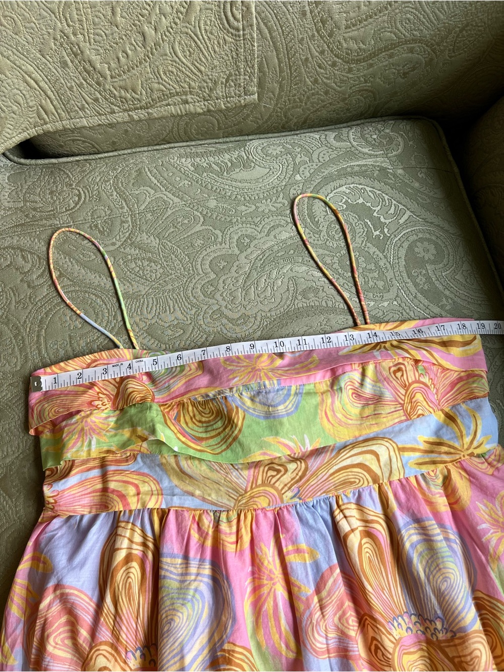 NWT Anthropologie Farm Rio Sleeveless Printed Mini Dress Size XL - Picture 5 of 15